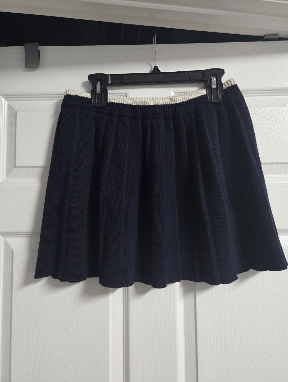 Freshman 1996 Navy Circle Sweater Skirt with Cream Waistband - NWOT Size XL